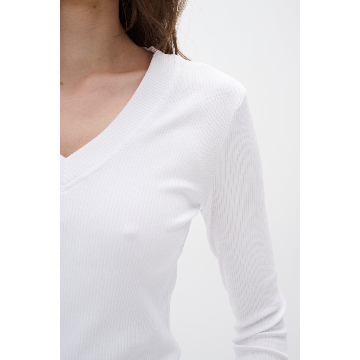 Jersey top blanc pure white, INWEAR