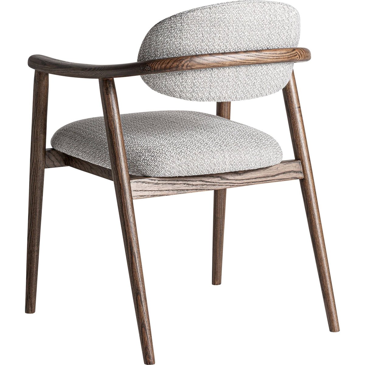 Chaise design en bois de frêne finition mate marron bois naturel mat, RECOLLECTION