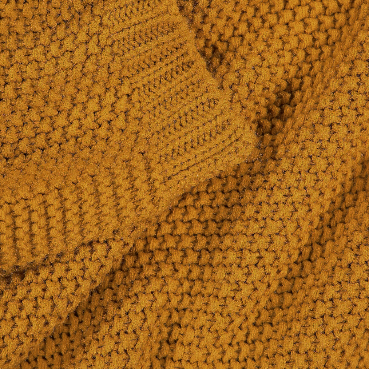 Plaid tricot Westport havane, LA REDOUTE INTERIEURS