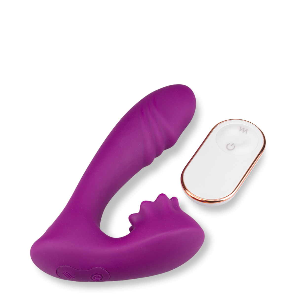 Stimulateur clitoridien percuteur et vibro télécommandé Lila violet, LOVE AND VIBES