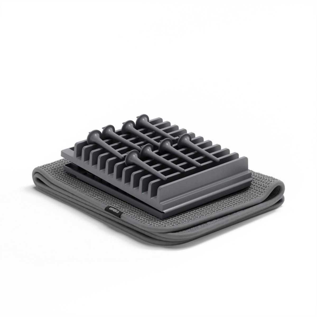 Egouttoir tapis à vaisselle design  UDRY gris, UMBRA