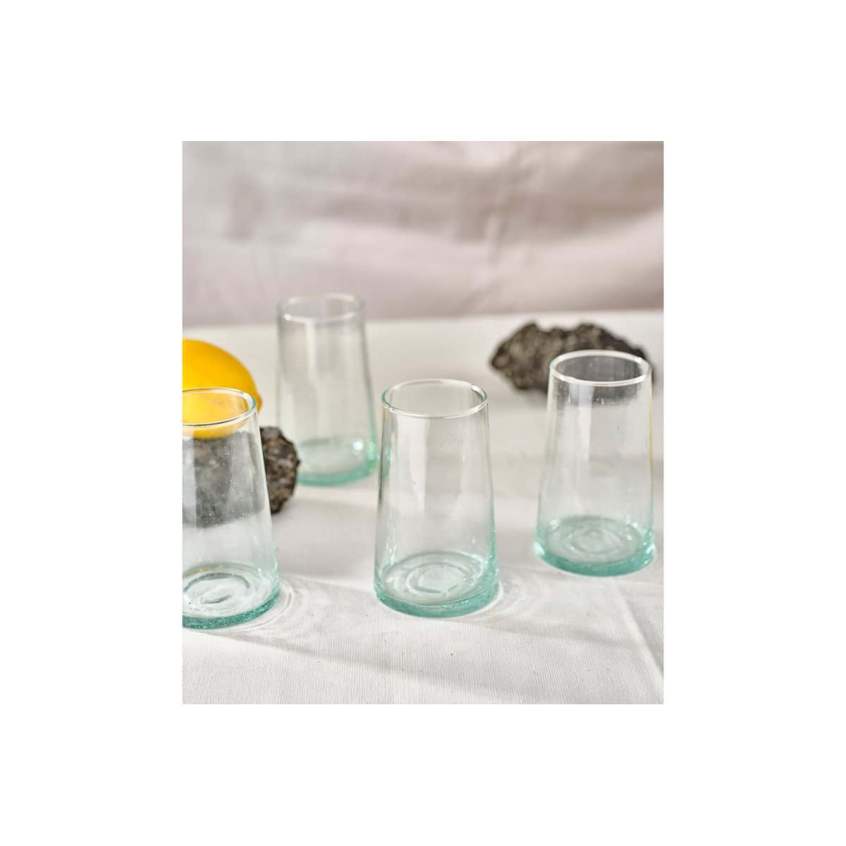 Lot De 4 Verres à jus, REVERRE MODERN transparent, COSY&TRENDY