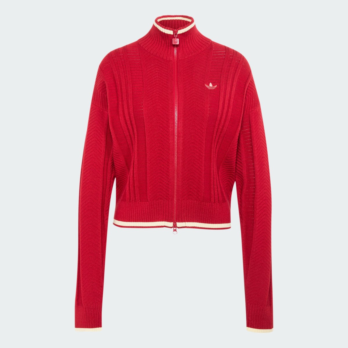 Veste De Survêtement Maille Torsadée Firebird Veste De Survêtement Maille Torsadée Firebird team victory red, adidas Originals