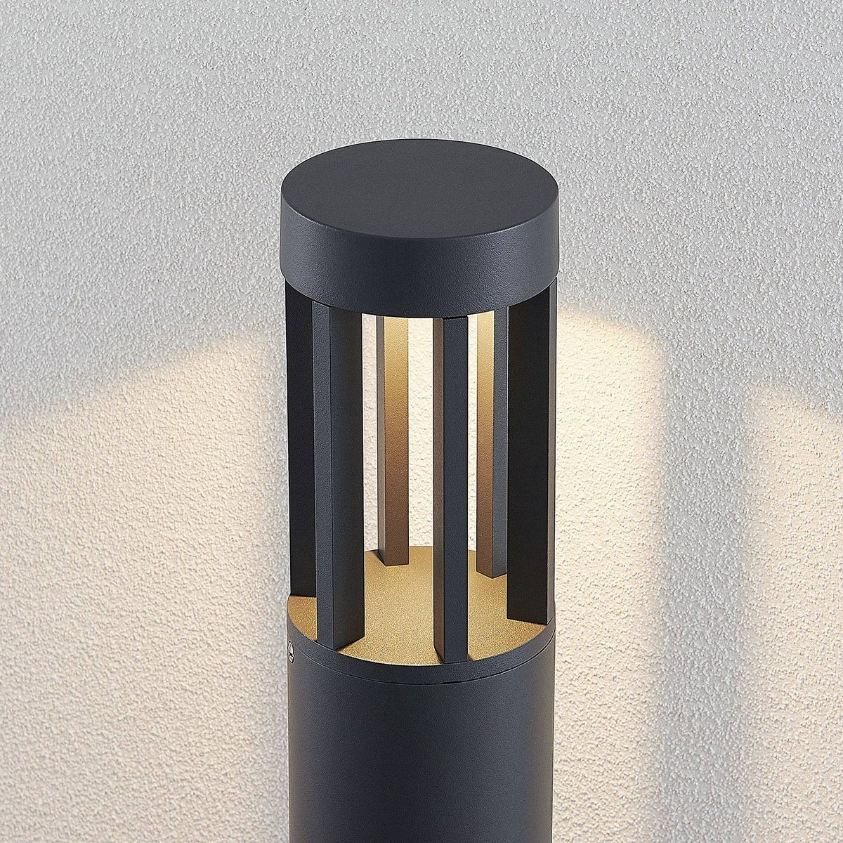 Luminaire extérieur en aluminium moderneLED gris foncé, LINDBY
