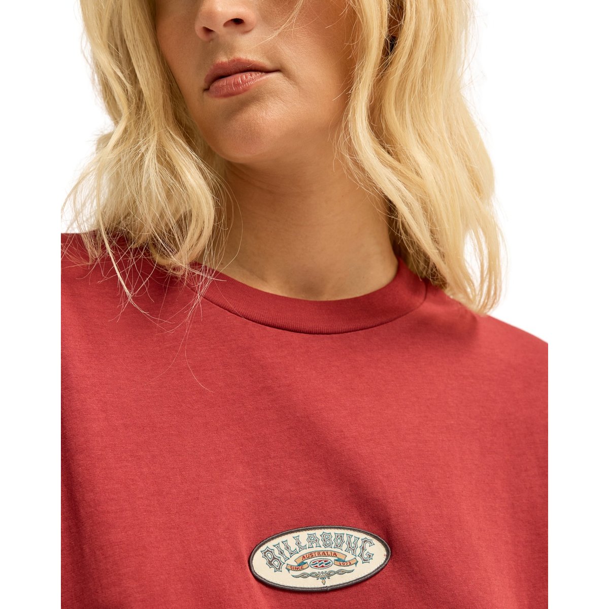 T-shirt oversize SINCE 73 STILL CHILL rouge burnt russet, BILLABONG