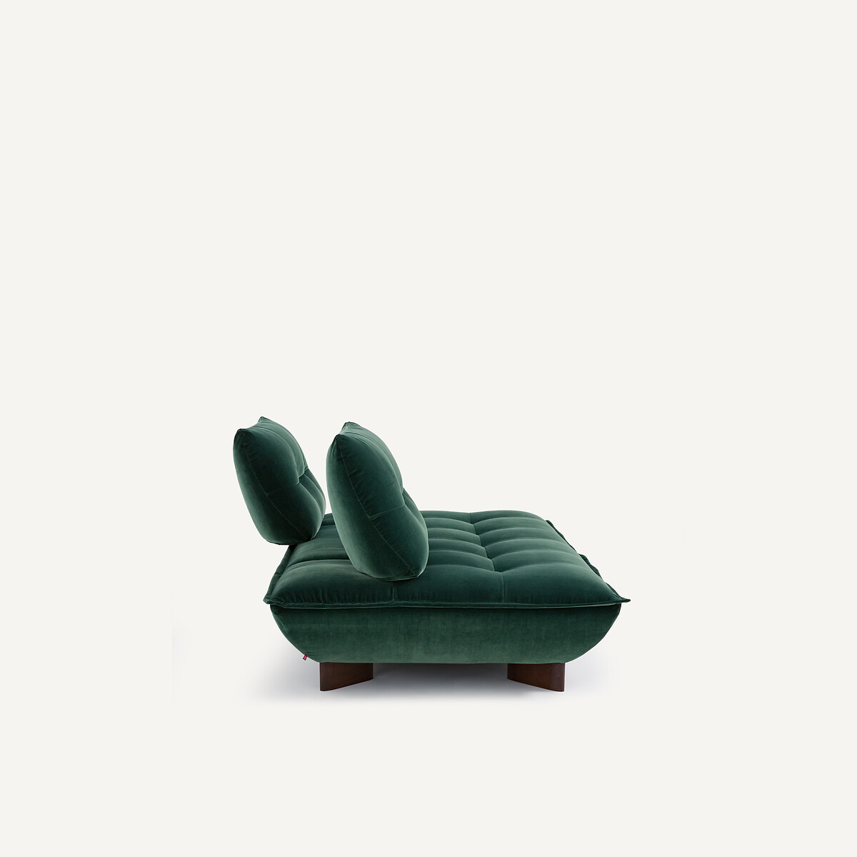 Banquette modulable en velours, KAORI vert tsar, AM.PM