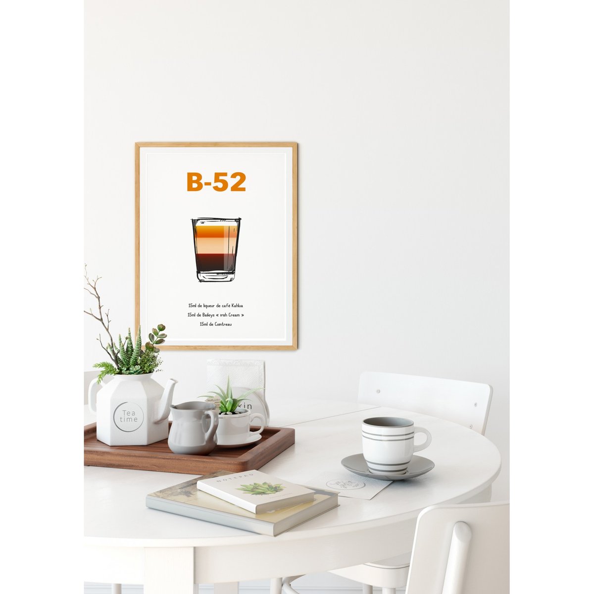 Affiche Shooter B52 blanc, L'AFFICHERIE
