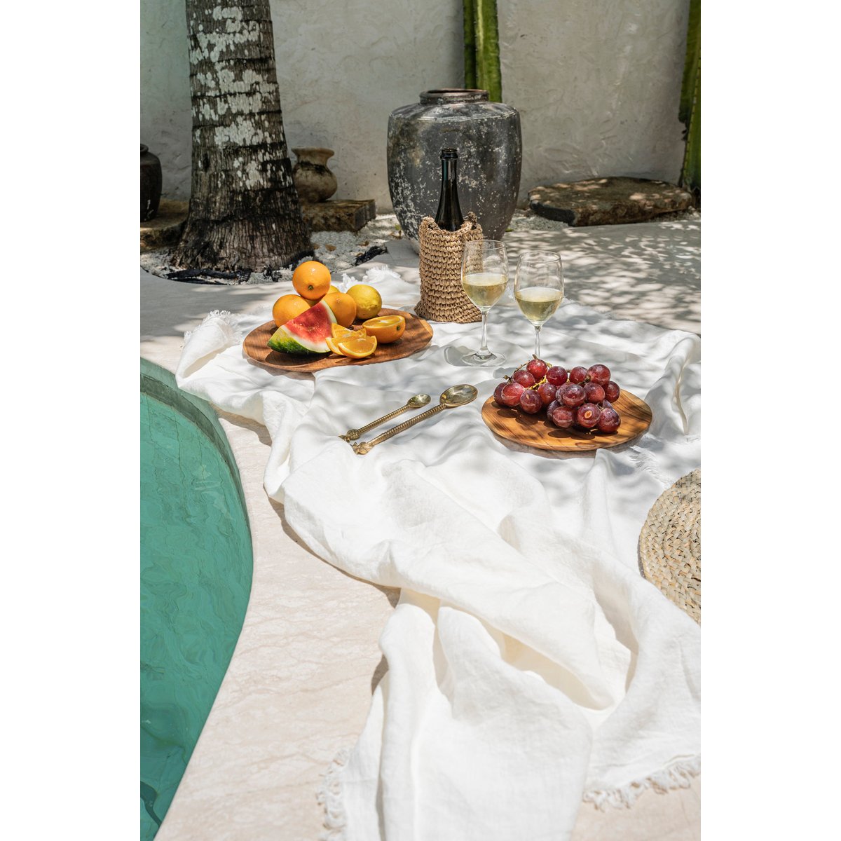 Nappe en lin LINEN blanc, BAZAR BIZAR