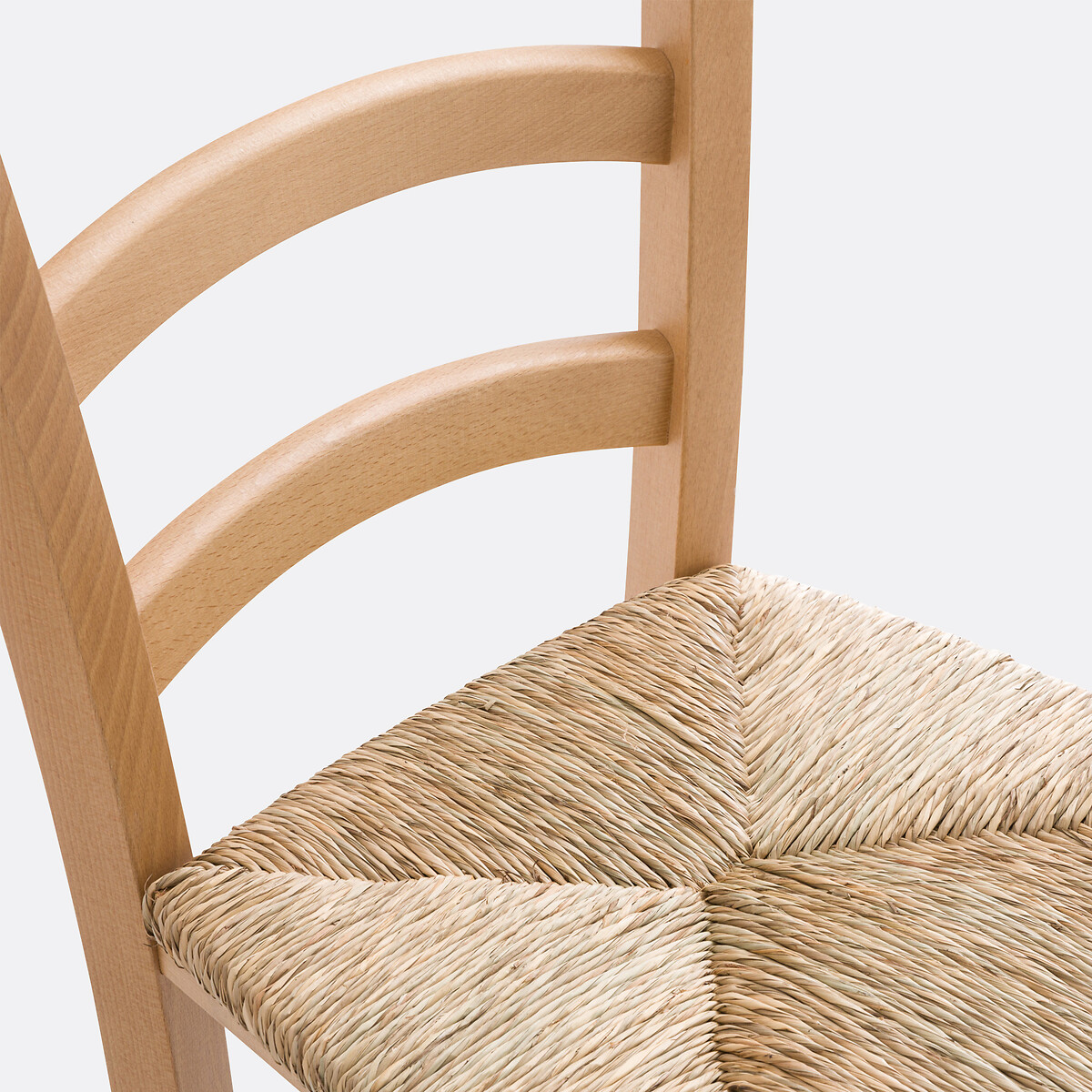Set di 2 sedie rustiche in faggio massello, PERRINE grezzo, SO'HOME