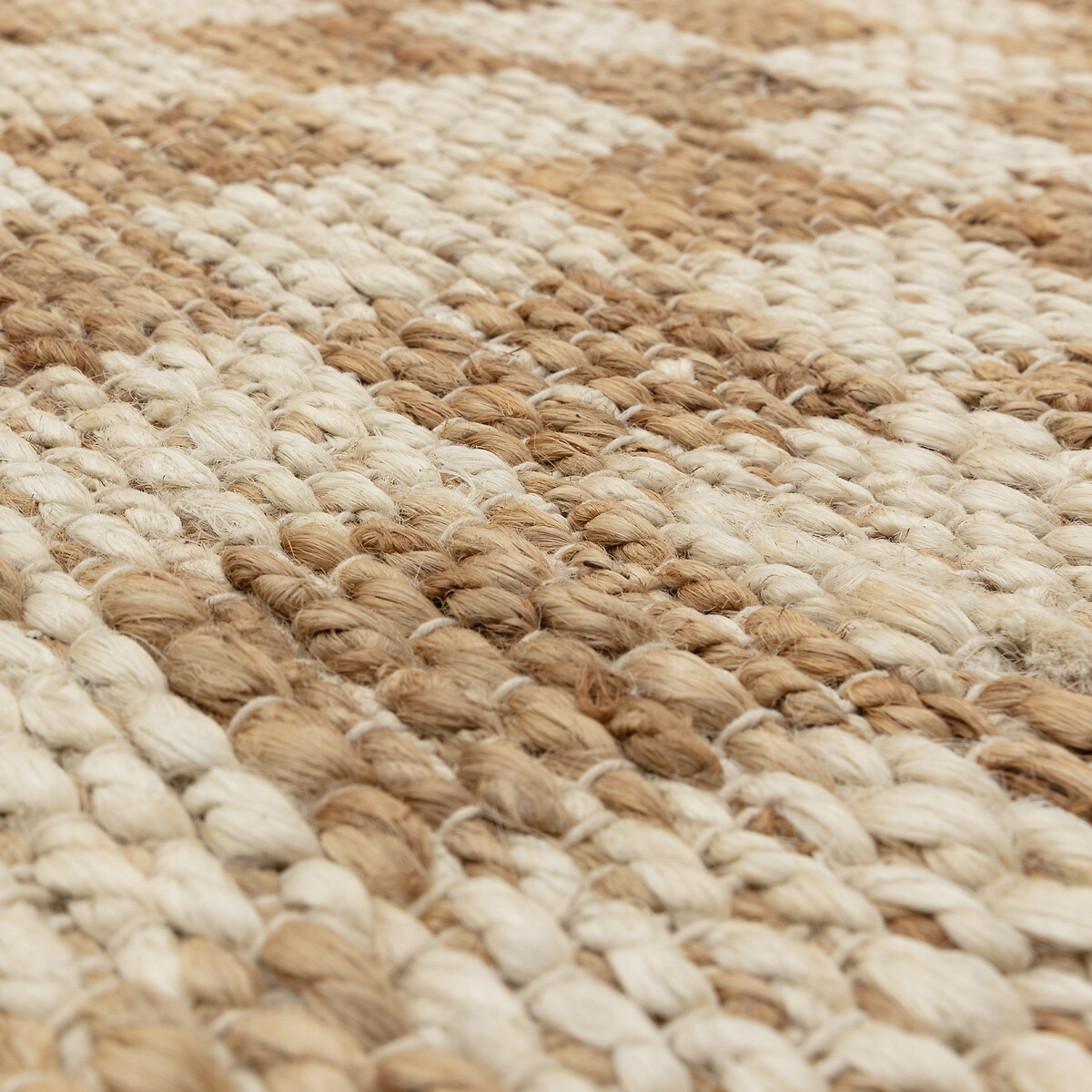 Naturi Hand Woven Chequerboard Rug natural, SO'HOME