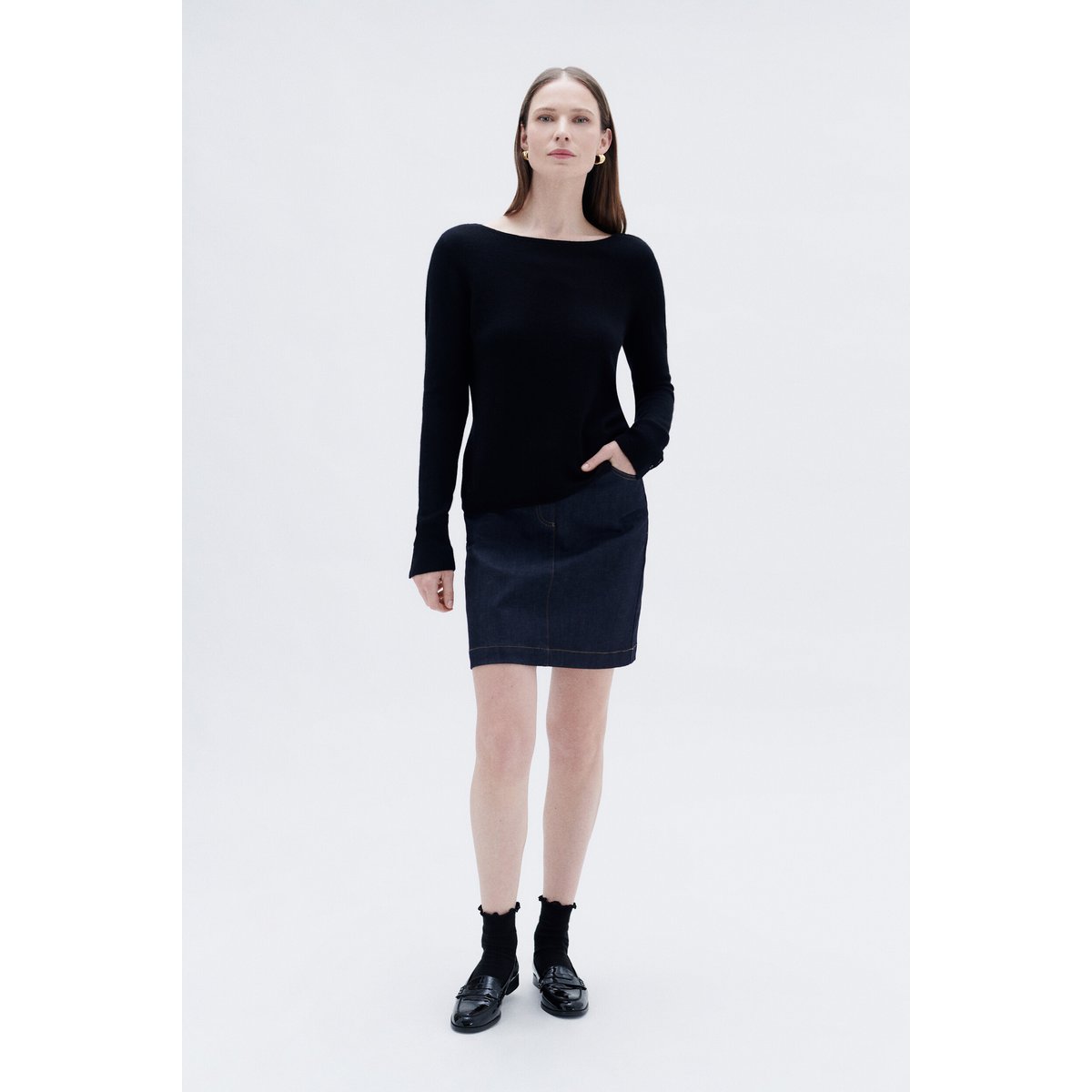 Pull 100% Cachemire ZOAN noir, CAROLL