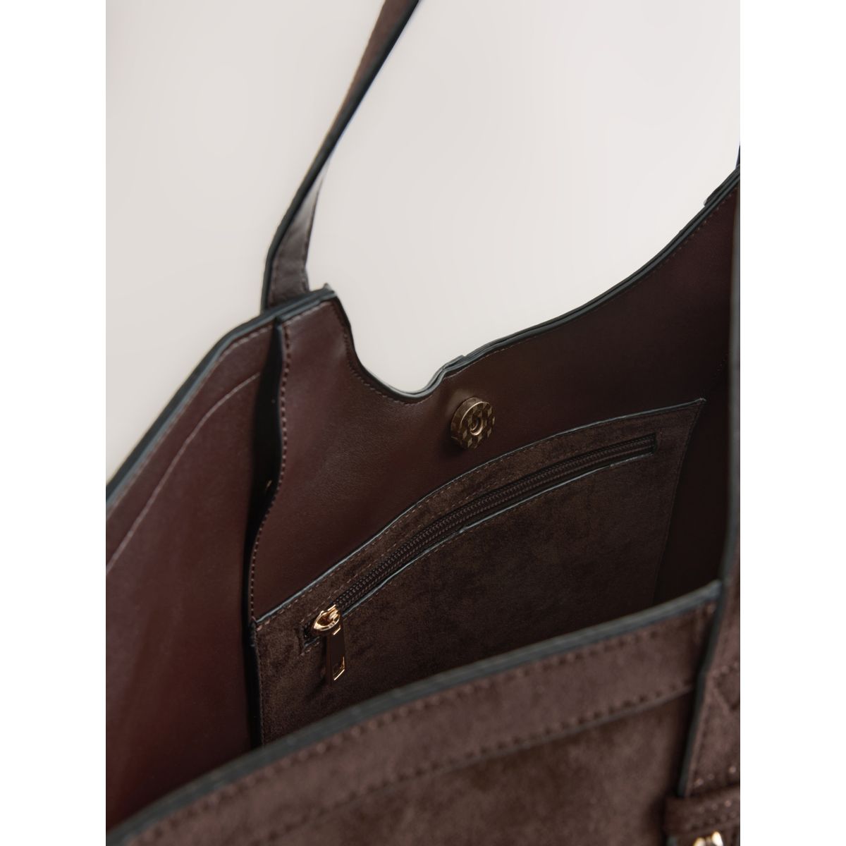 Sac cabas à bandoulière marron chocolat, NEXT