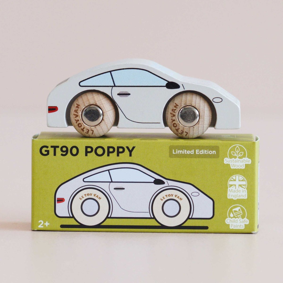 Voiture Poppy No 16 blanc, LE TOY VAN