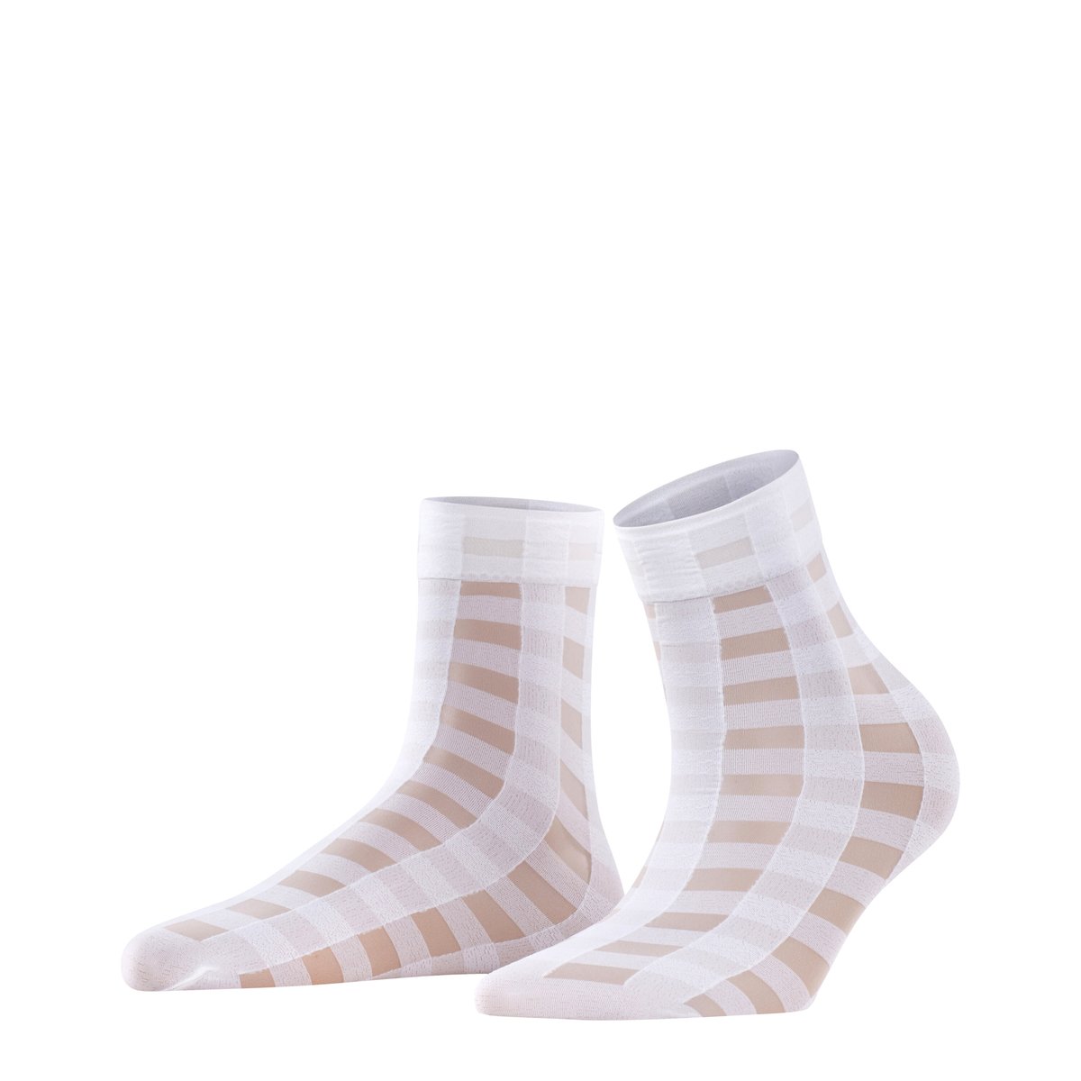Socquettes Notebook 30 Transparent blanc, FALKE