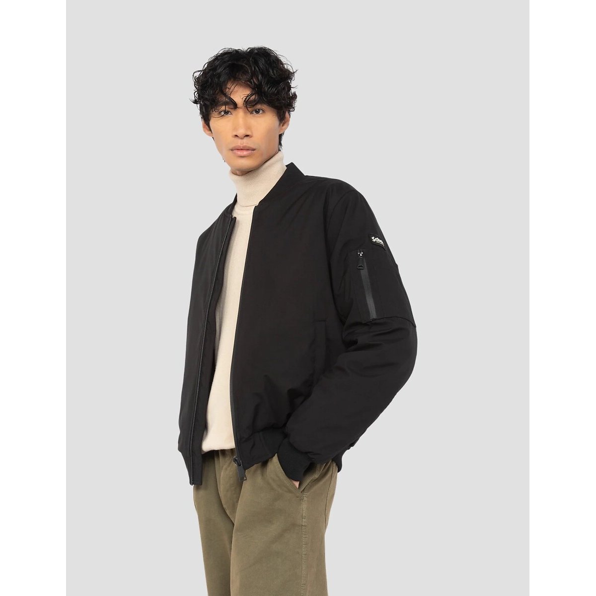 Blouson bomber, unisexe, DENIS noir, SCHOTT