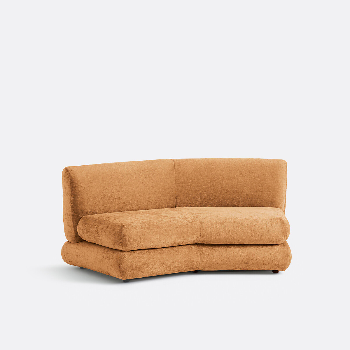 Banquette modulable 2 places velours épais, HOOVER ecureuil, LA REDOUTE INTERIEURS