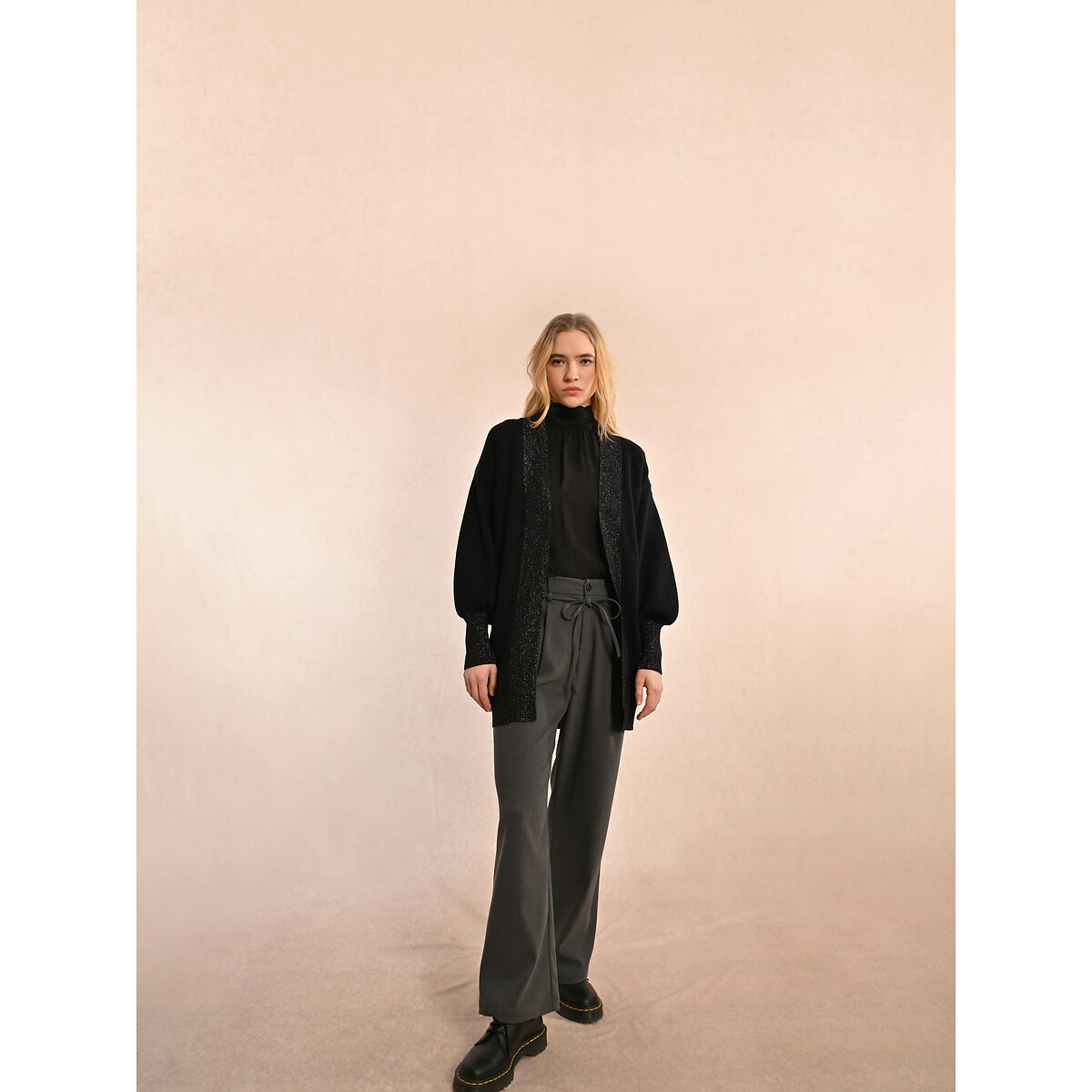 Open Cardigan with Sparkly Detailing black, MOLLY BRACKEN