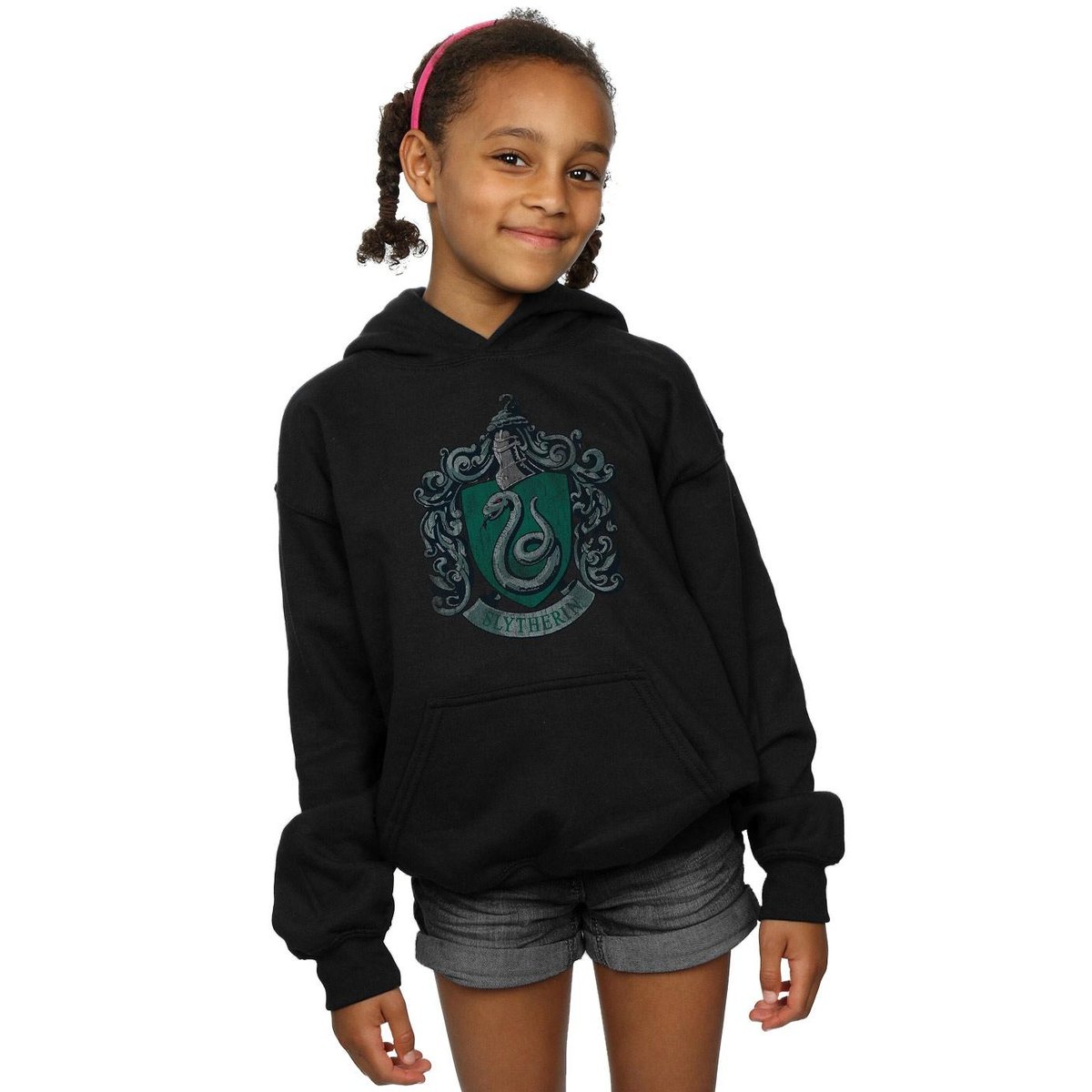 Sweat à capuche SLYTHERIN noir, HARRY POTTER