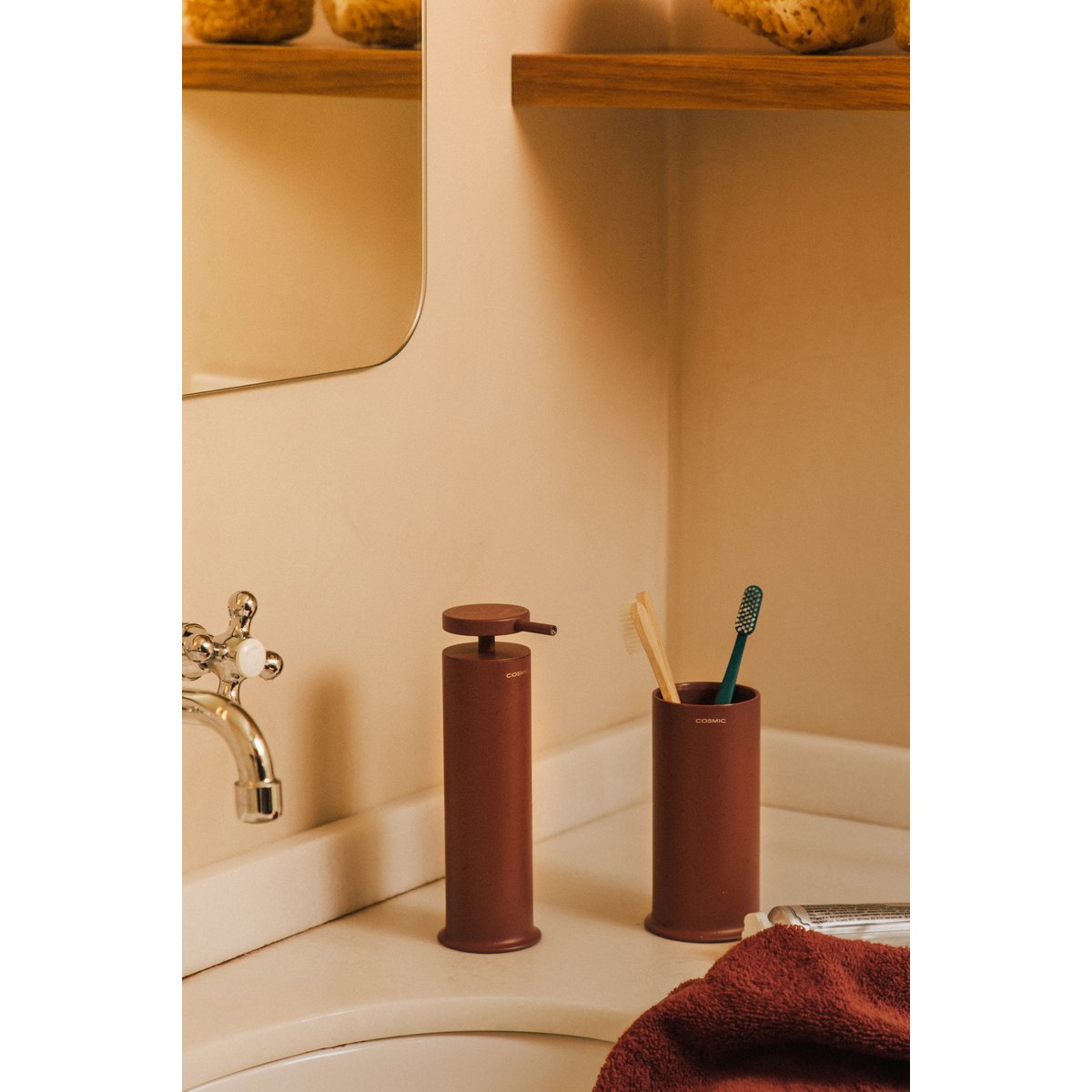 Distributeur De Savon (185ml) GEYSER noir mat, COSMIC
