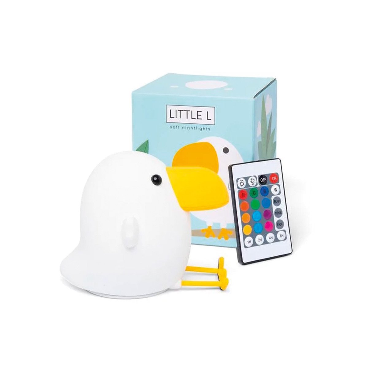 Veilleuse lumineuse avec télécommande, Toucan multicolore, LITTLE L