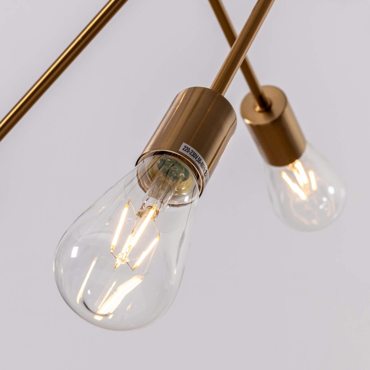 Suspension dorée à 8 lumières - SAGITTA laiton, KOSILUM