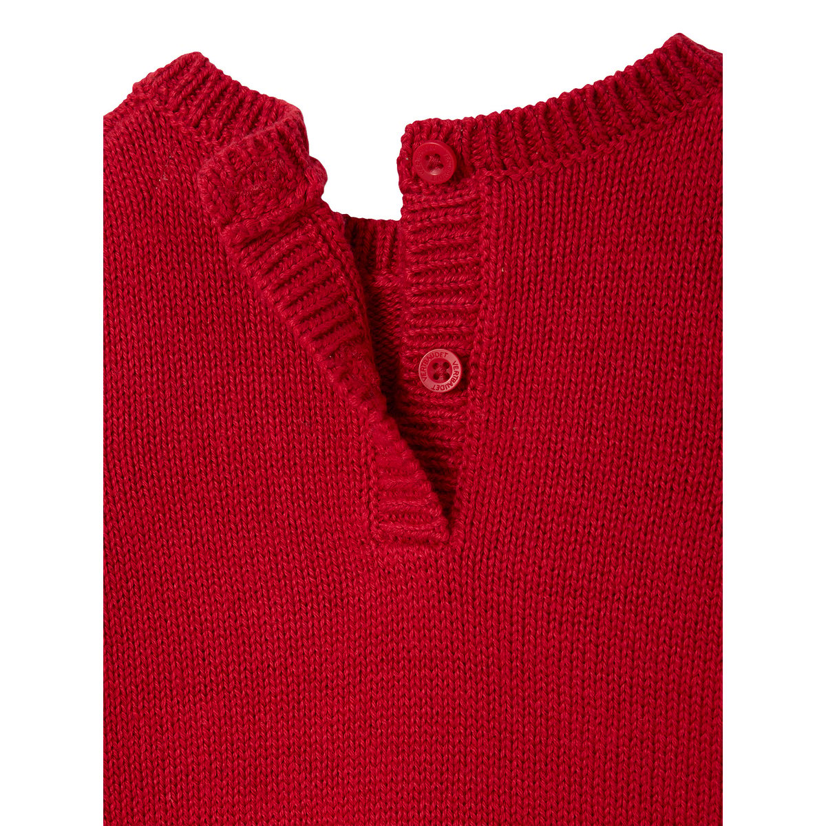 Pull bébé noël motif renne rouge, VERTBAUDET