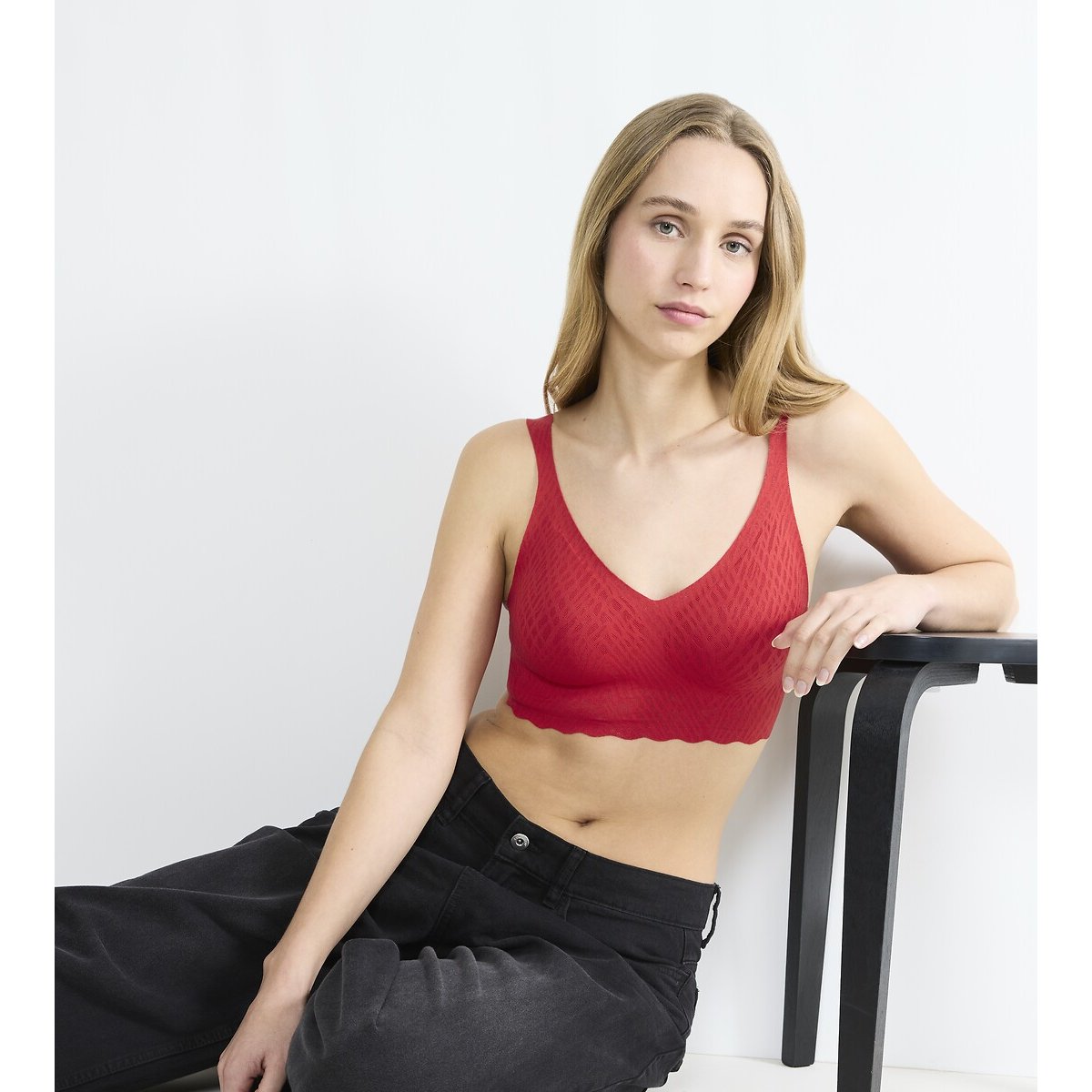 Zero Feel Bliss Bralette red, SLOGGI