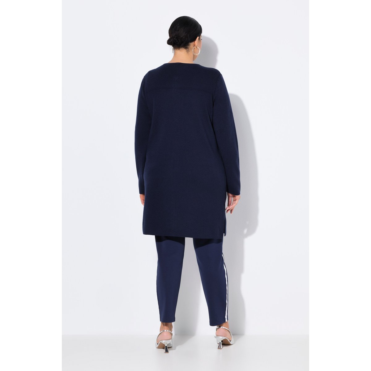 Cardigan mailles fines marine, ULLA POPKEN