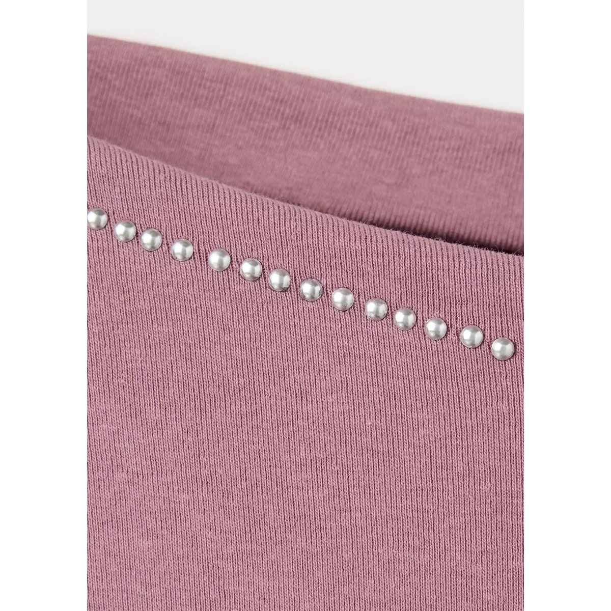 T-shirt détail clous rose pastel, MANGO TEEN