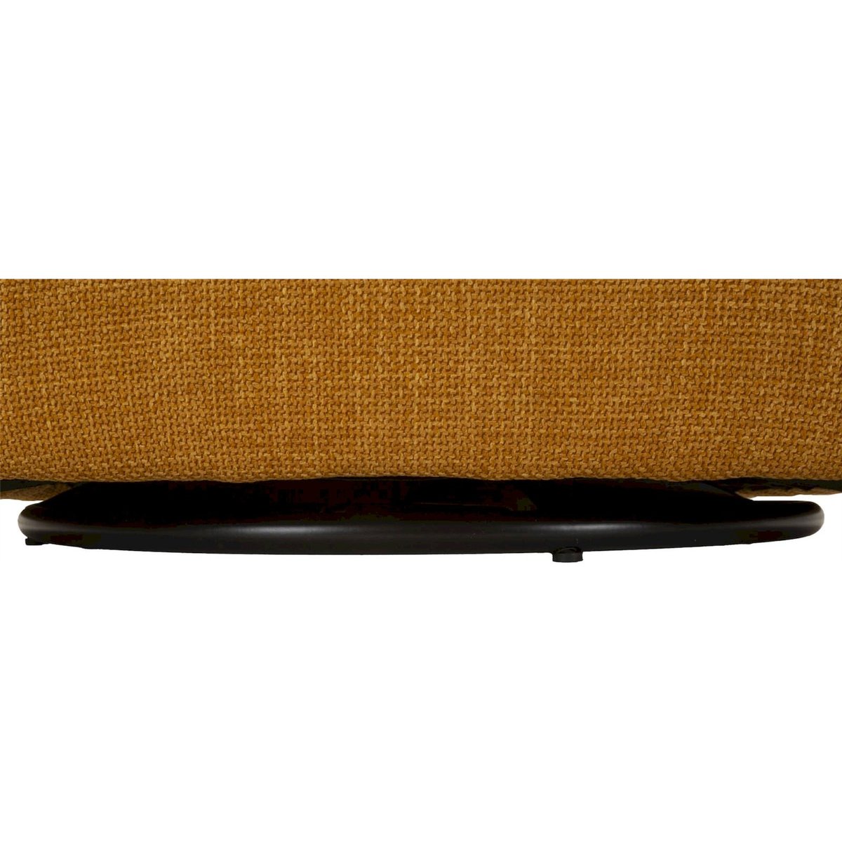 Fauteuil pivotant enveloppant socle en fer MODERN moutarde, RECOLLECTION