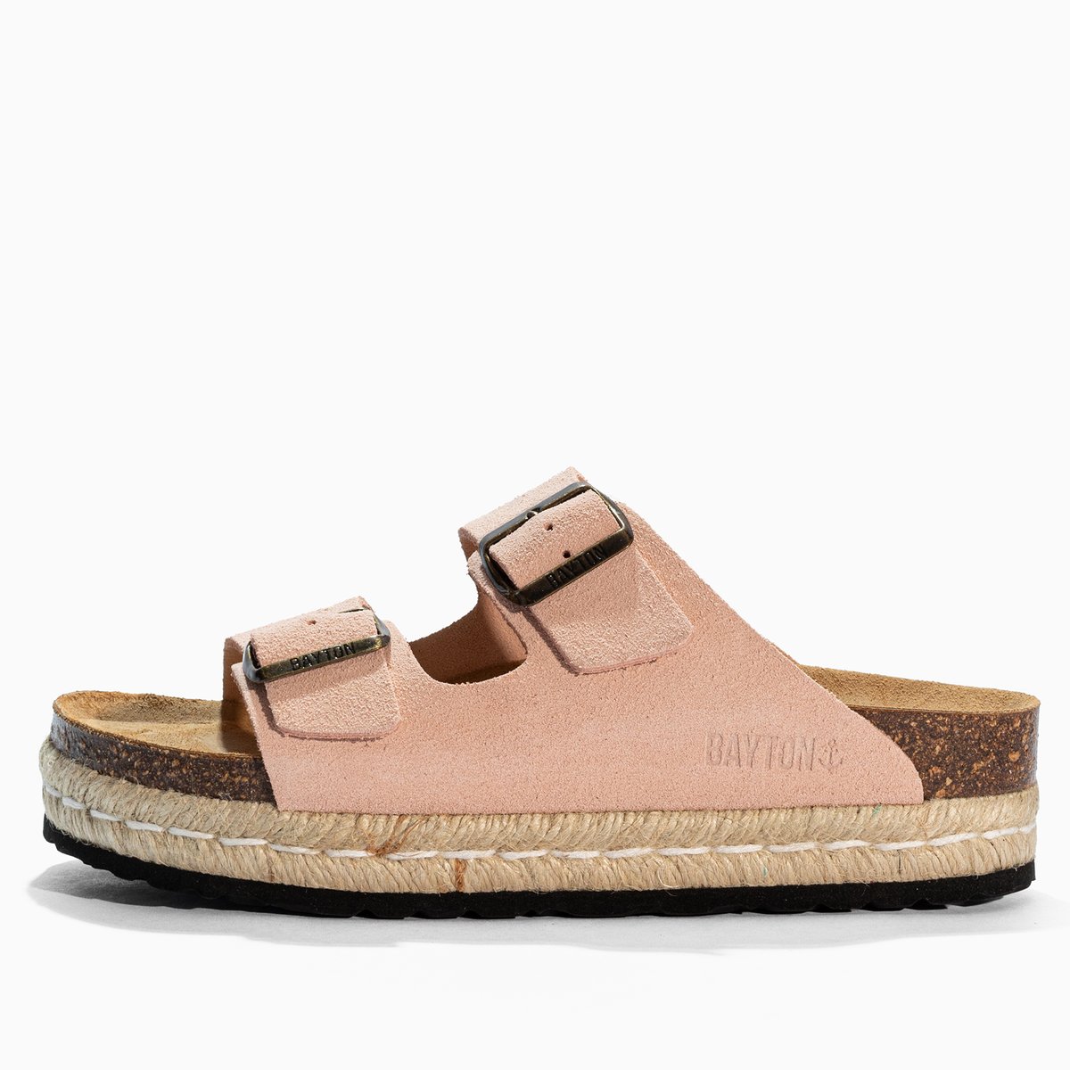 Sandales en cuir suedé ALCEE orange, BAYTON