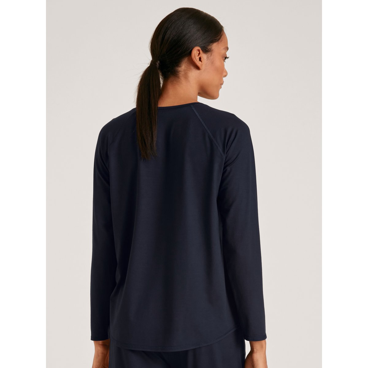 T-shirt à manches longues manches longues Modal DEEPSLEEPWEAR BALANCING bleu lapis foncé, CALIDA