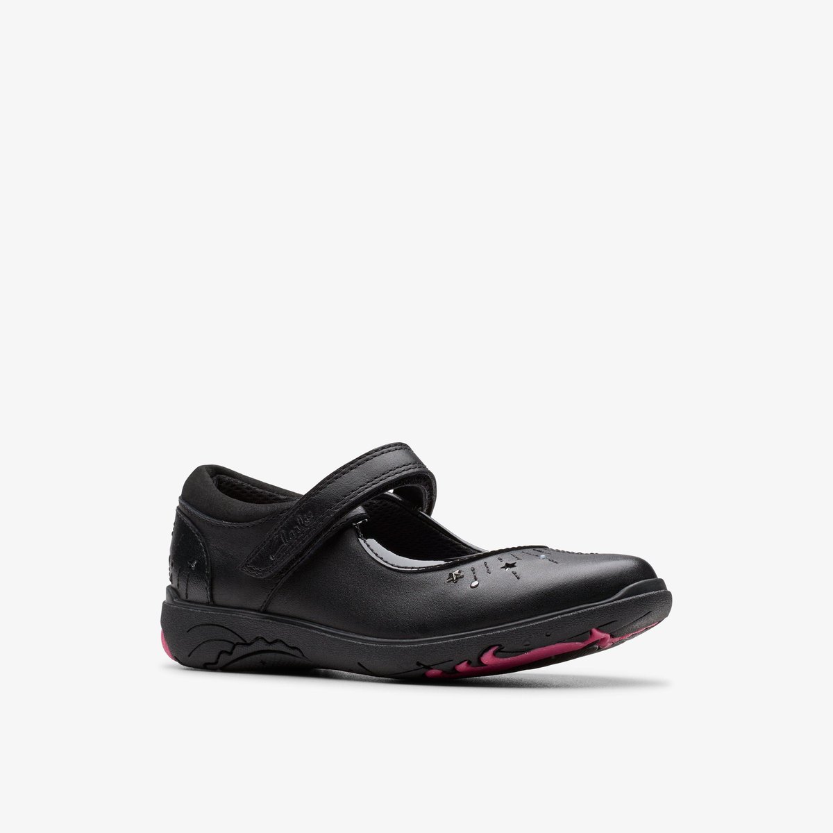 Ballerines Cuir Coupe Large RELDA WISH K noir, CLARKS