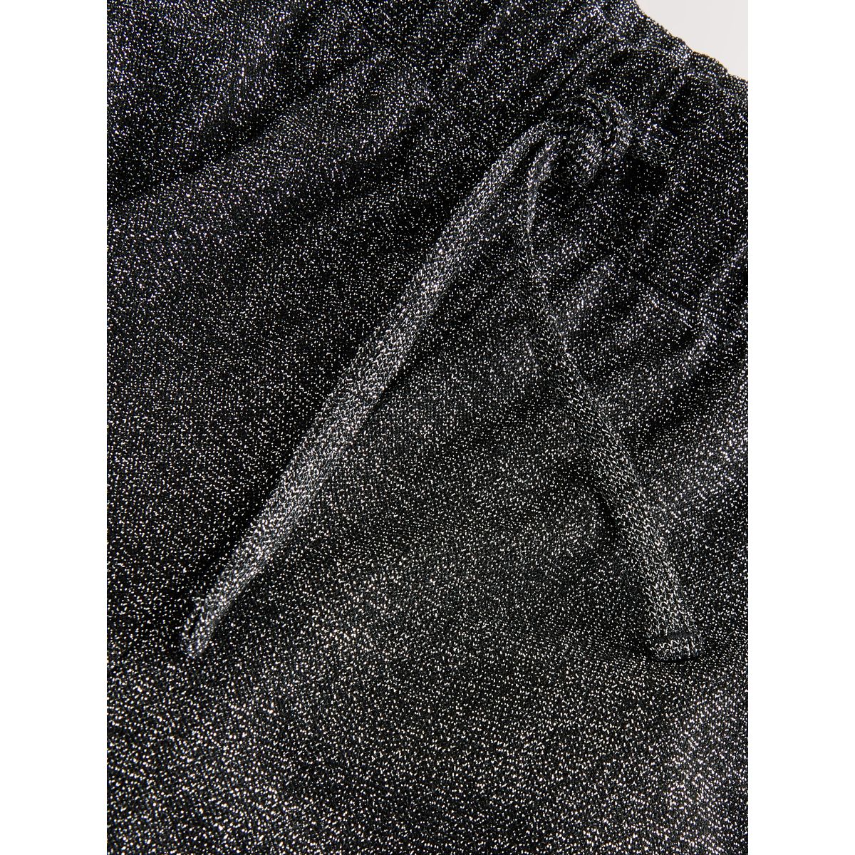Pantalon large scintillant effet métallisé argent, NEXT