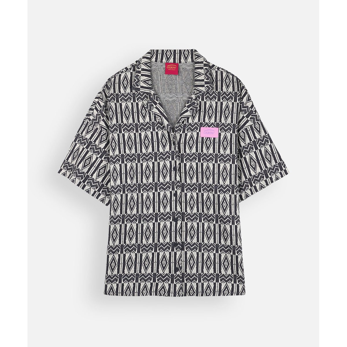 Chemise jacquard MIHAJA graphite, OXBOW