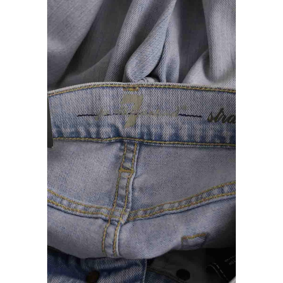 Jean droit - Très Bon État bleu, 7 FOR ALL MANKIND