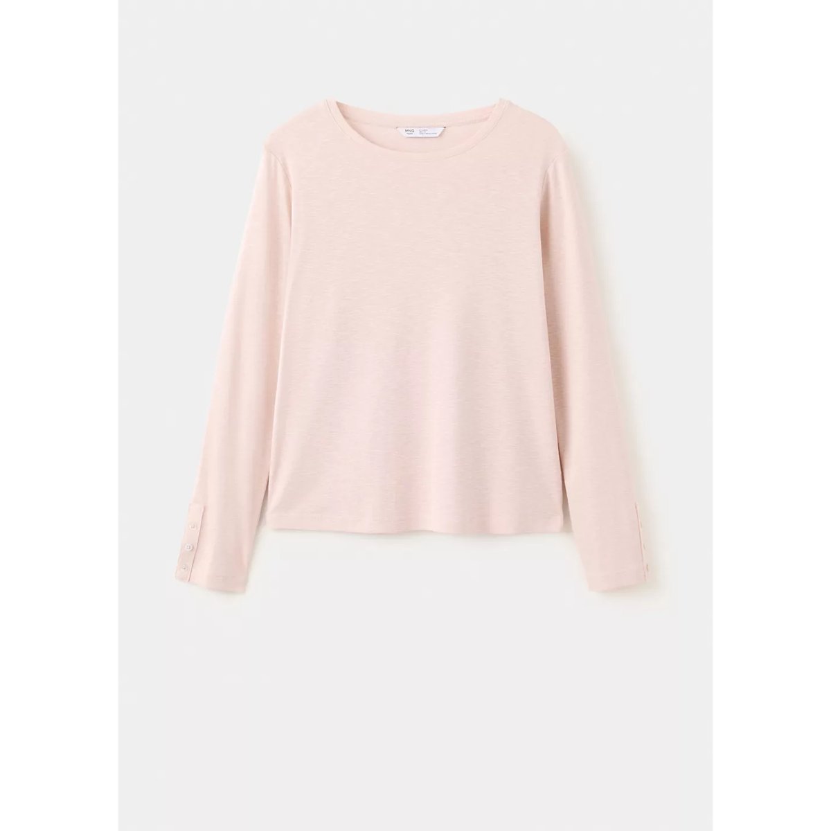 T-shirt à manches longues avec boutons décoratifs sable, MANGO TEEN