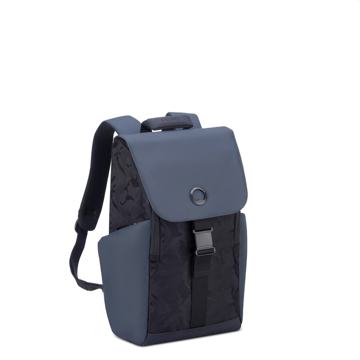 Mochila Securflap para portátil 15", DELSEY camuflagem preto, DELSEY PARIS