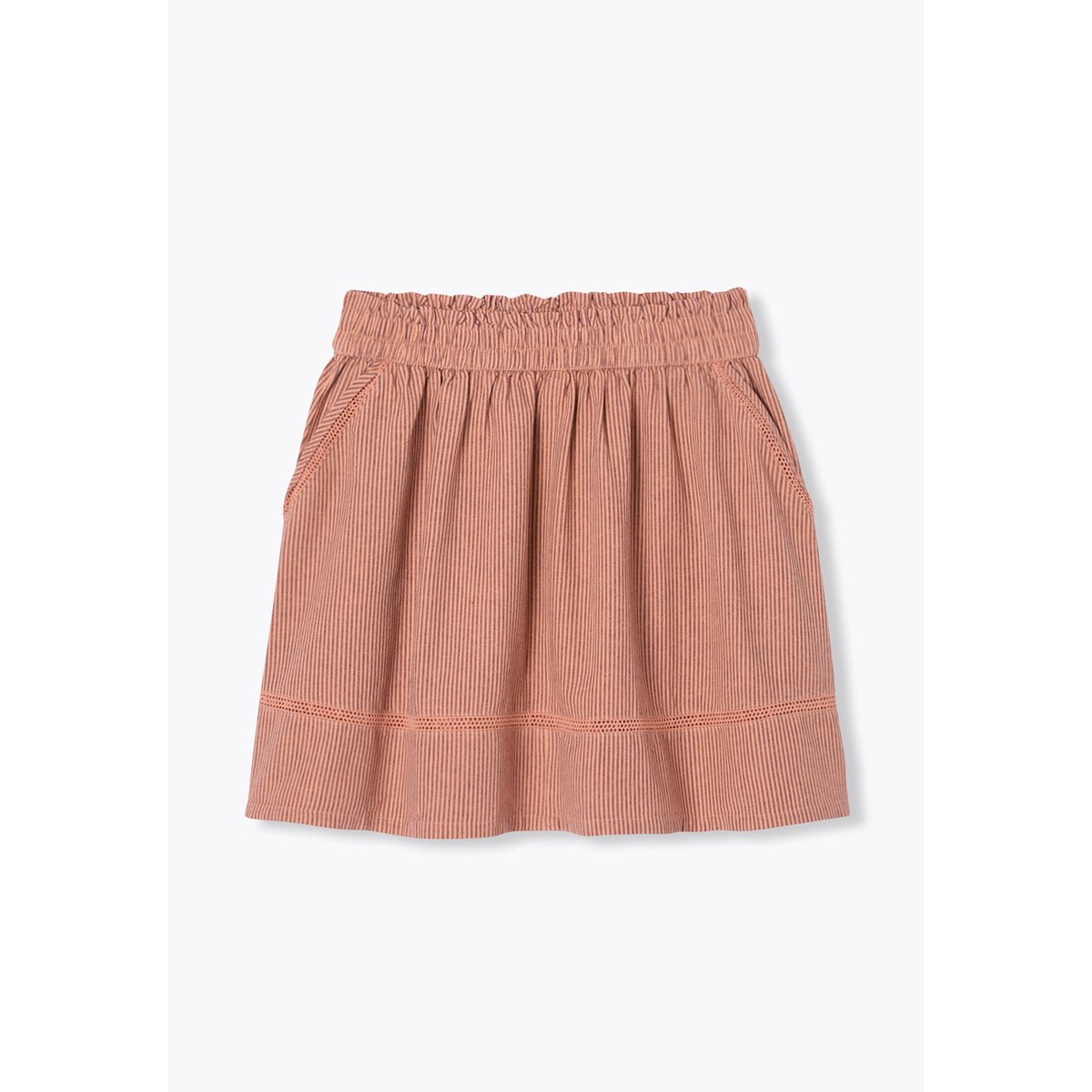 Jupe courte rayée rayures multicolores, PROMOD