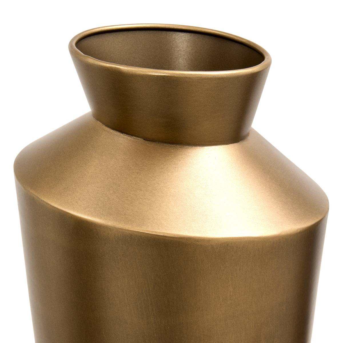 Vase en acier inoxydable BARREL doré, ATMOSPHERA