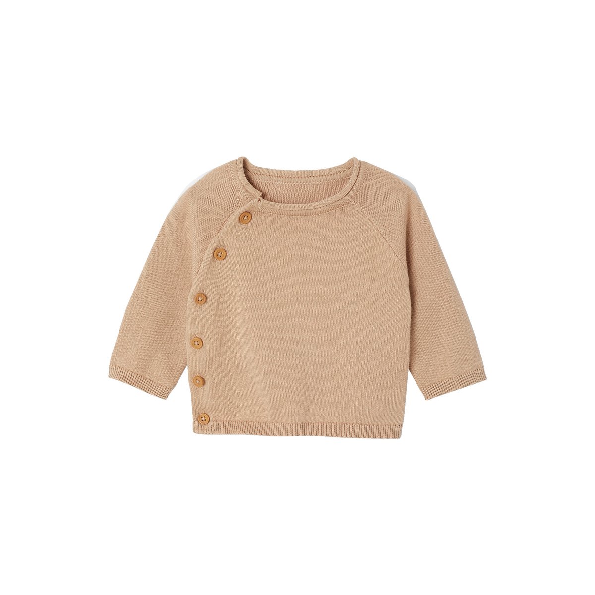 Ensemble naissance pull et pantalon beige, VERTBAUDET