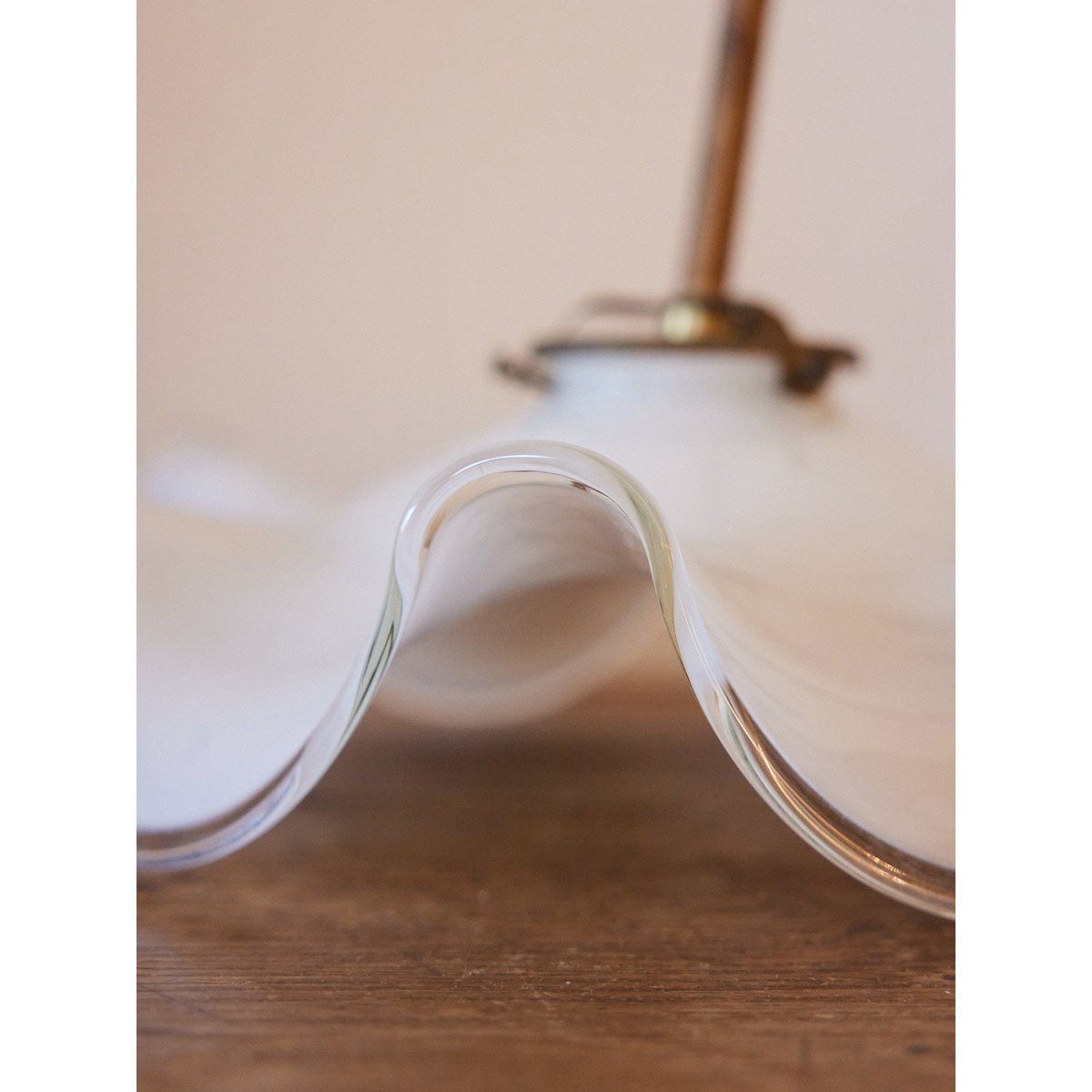 Suspension opaline blanche vintage Sonia N°317 - Bon état blanc, DEBONGOUT