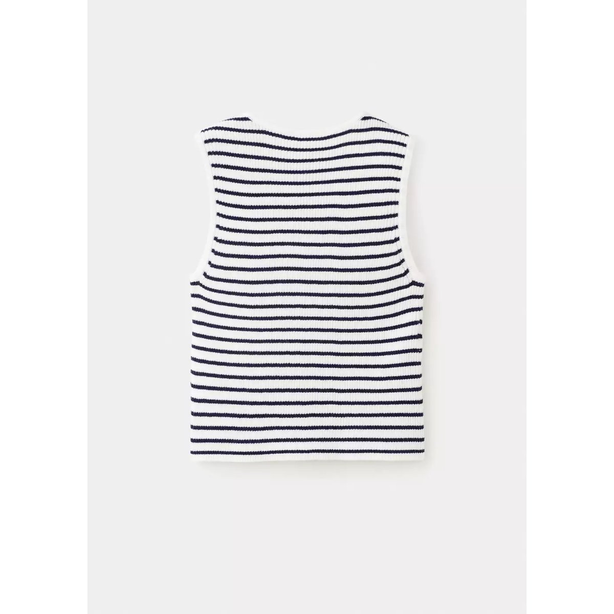 Top maille à rayures blanc cassé, MANGO KIDS