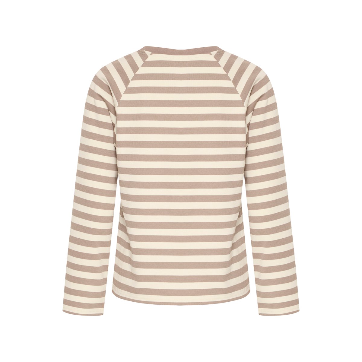 Sweatshirt beige fungi/almond stripe, ICHI