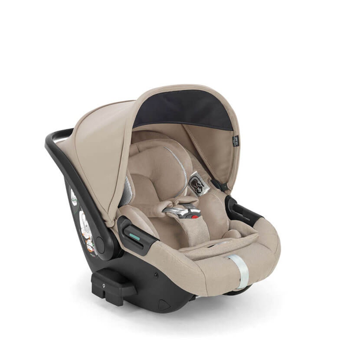Siège-auto Darwin Infant Recline i-Size groupe 0+ Aptica Pashmina Beige couleur unique, INGLESINA