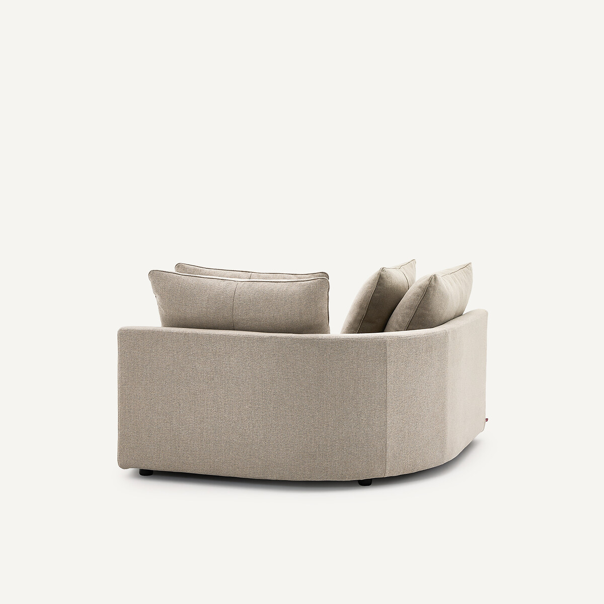 Modulares Ecksofa aus Tweed, TIBERIO natur/hellgrau, AM.PM