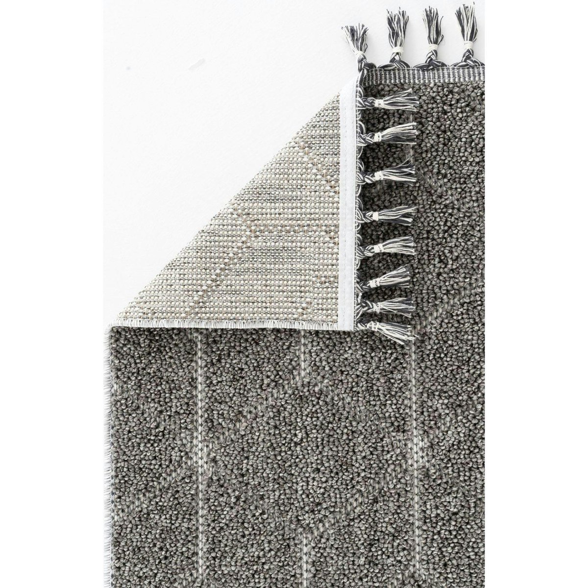 Tapis décoratif à motifs 120x180 ISTANBUL gris (cubes), PIER IMPORT