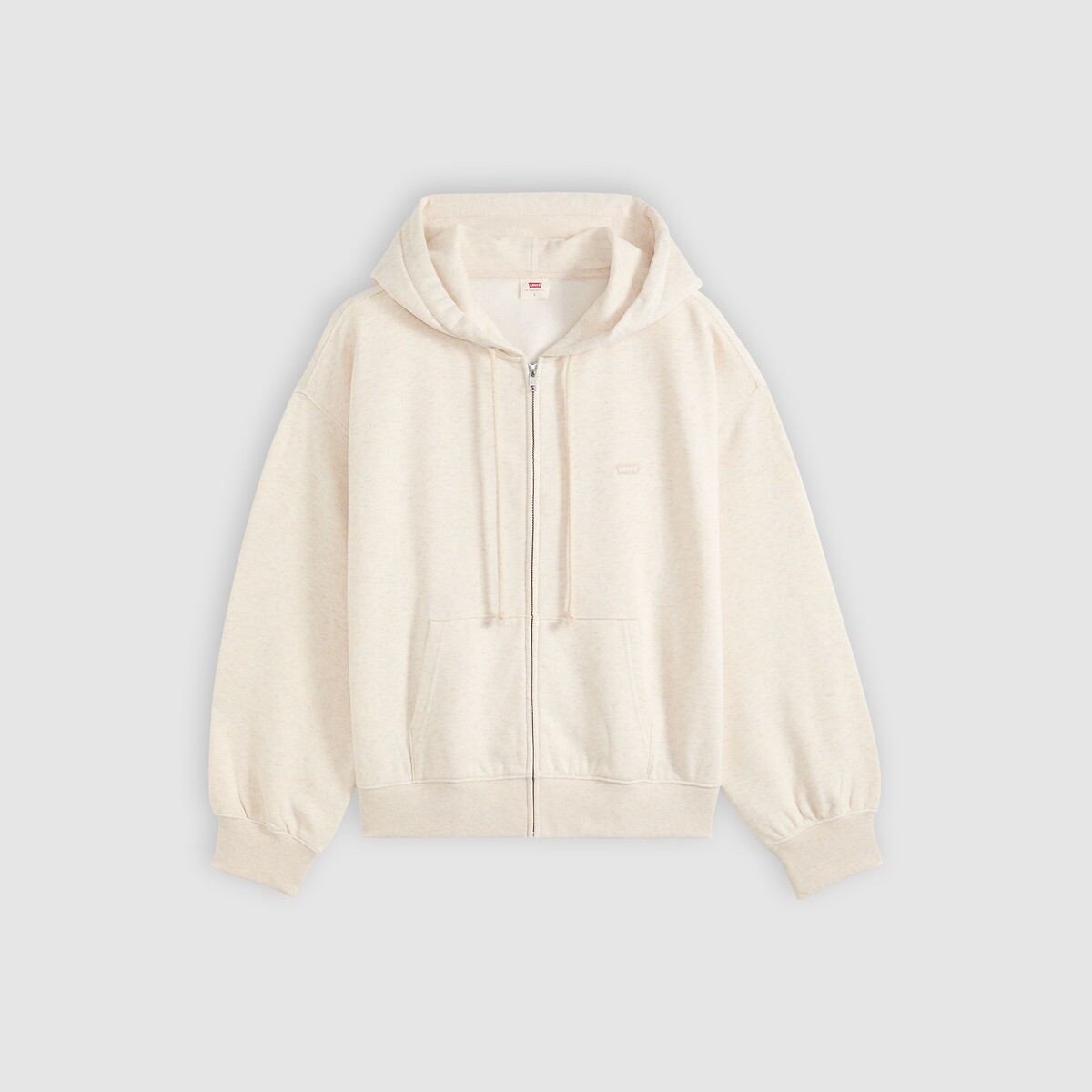 Sweat zippé à capuche ecru, LEVI'S