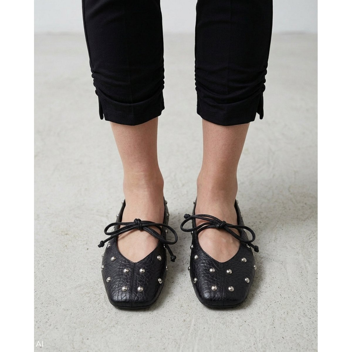 Ballerines cuir Grenelle black, MARTINELLI