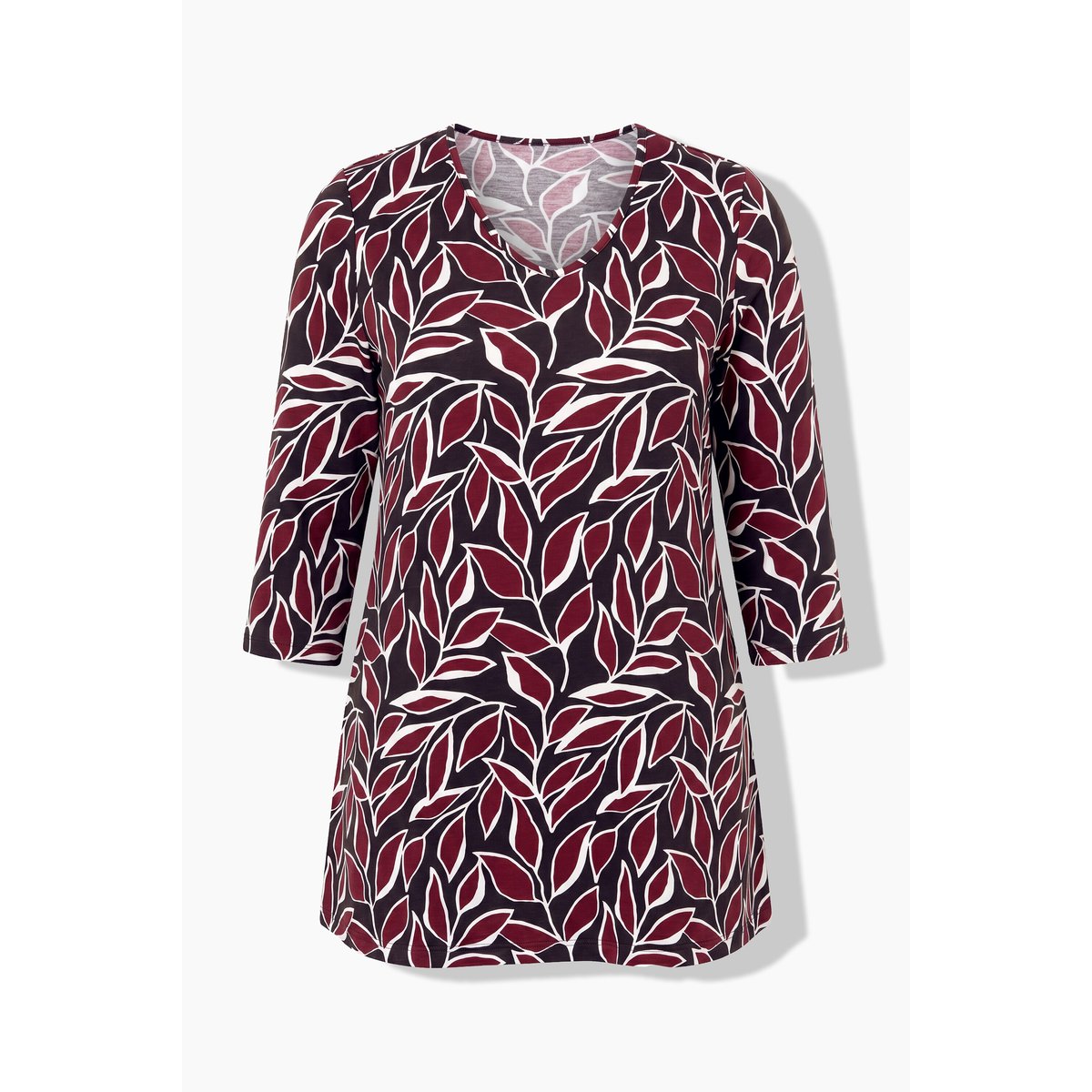 T-shirt long acajou, ULLA POPKEN